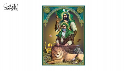 تابلو عکس تمثال حضرت علی (ع) و حضرت ابالفضل (ع)