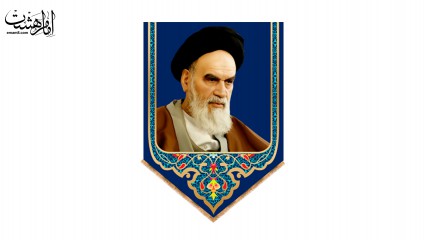 پرچم آویزی مخمل امام خمینی (ره)