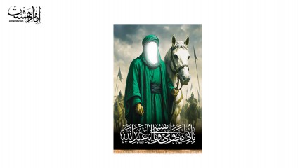 کتیبه تابلویی تمثال امام حسین (ع)