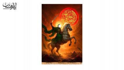 کتیبه تابلویی تمثال حضرت ابوالفضل (ع)