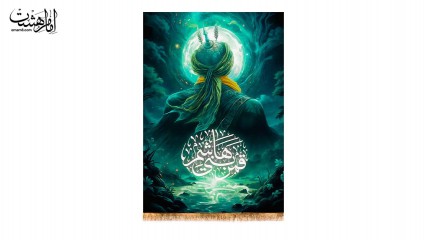 کتیبه تابلویی تمثال حضرت ابوالفضل (ع)