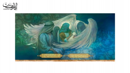 کتیبه ولادت امام حسین(ع)-فطرس ملک