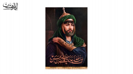 کتیبه تابلویی تمثال حضرت قاسم ابن الحسن (ع)