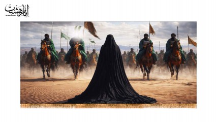 کتیبه پشت منبری حضرت زینب سلام الله علیه