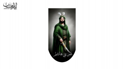 کتیبه آویزی قمر بنی هاشم