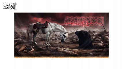 کتیبه پشت منبری حضرت زینب سلام الله علیه و ذوالجناج
