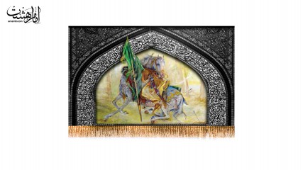 کتیبه پشت منبری امام حسین ع  ویژه محرم الحرام