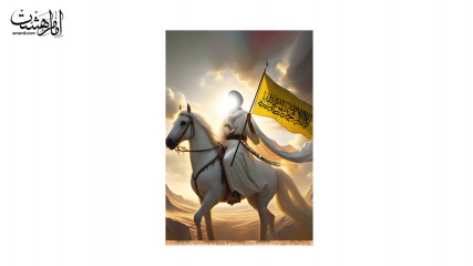 تصویر پرچم داری  حضرت علی علیه السلام