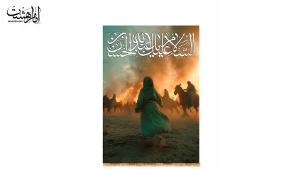 کتیبه آویزی تصویر حضرت عبدالله ابن الحسن (ع)