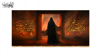 کتیبه پشت منبری ویژه ایام فاطمیه(س)