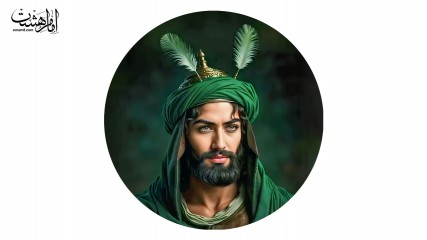 پرچم دایره ای تمثال حضرت ابوالفضل (ع)