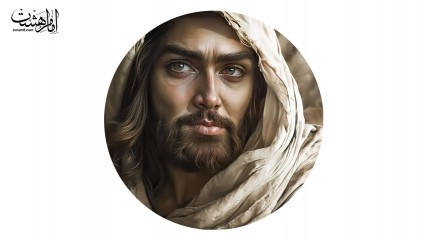 پرچم دایره ای تمثال امام حسین (ع)