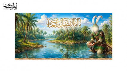 کتیبه پشت منبری حضرت ابوالفضل العباس (ع)