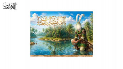 کتیبه پشت منبری حضرت ابوالفضل العباس (ع)
