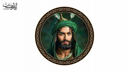 پرچم دایره ای تمثال حضرت ابوالفضل (ع)
