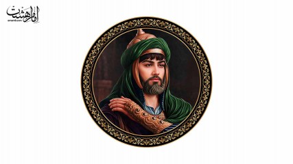 پرچم دایره ای تمثال حضرت علی اکبر(ع)