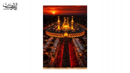کتیبه تابلویی تصویر حرم امام حسین(ع)