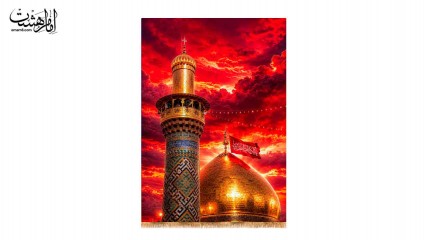 کتیبه تابلویی تصویر حرم امام حسین(ع)