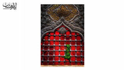 کتیبه تابلویی تصویر ضریح امام حسین (ع)