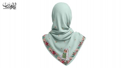 روسری نخی طرح کودک