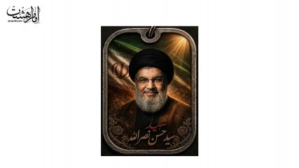 آویز کوله پشتی مزین به تصویر شهید سید حسن نصرالله کد 30206