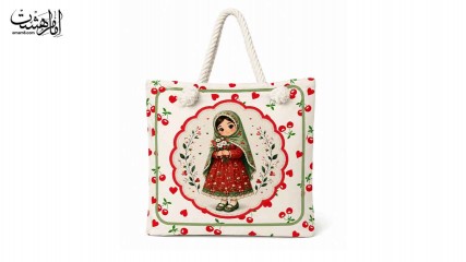 کیف پارچه ای کودک دخترانه طرح گیلاس