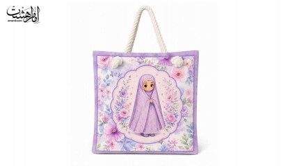 کیف پارچه ای کودک دخترانه گل آبرنگی کد 30333