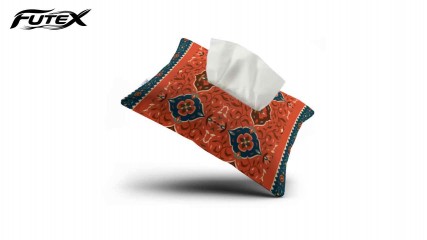 جادستمال کاغذی مخمل طرح فرش آجری کد 30954