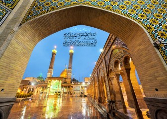 کتیبه پشت منبری حرم حضرت عبدالعظیم (ع) کد 32395