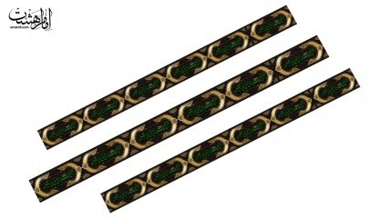 کتیبه عرضی ۱۲ متری شهادت حضرت فاطمه زهرا طرح شکوه فاطمی کد 32876