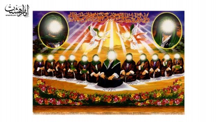 کتیبه پشت منبری طرح دوازده امام کد 32923