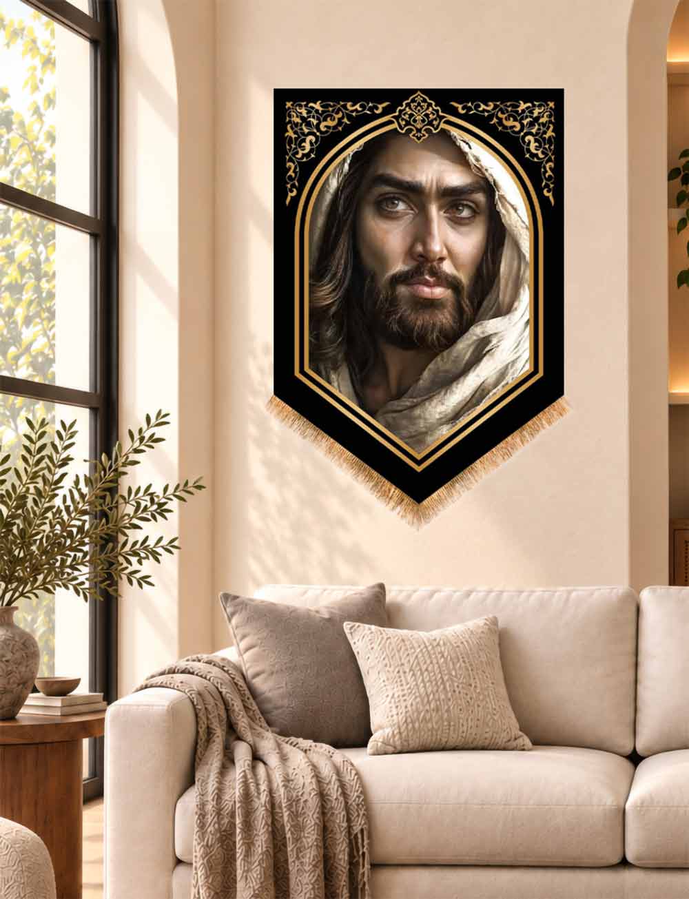 کتیبه تابلویی تمثال امام حسین (ع)