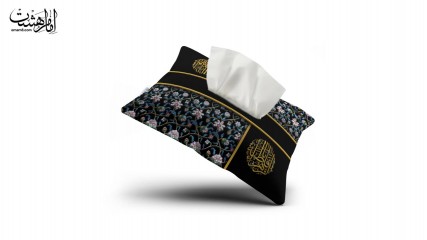 جا دستمال کاغذی حضرت فاطمه (س) طرح «نگین فاطمی» کد 33056