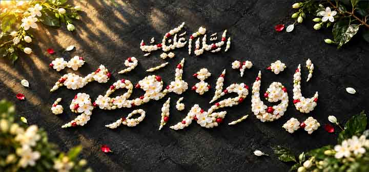 کتیبه پشت منبری وفات حضرت معصومه (س)