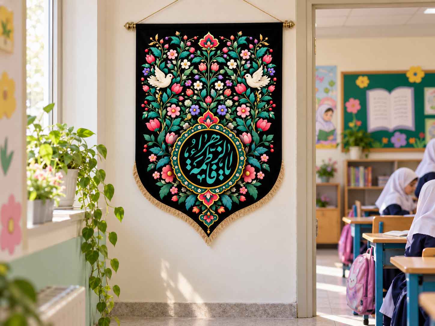 کتیبه تابلویی کودک « یا فاطمه الزهرا (س)»
