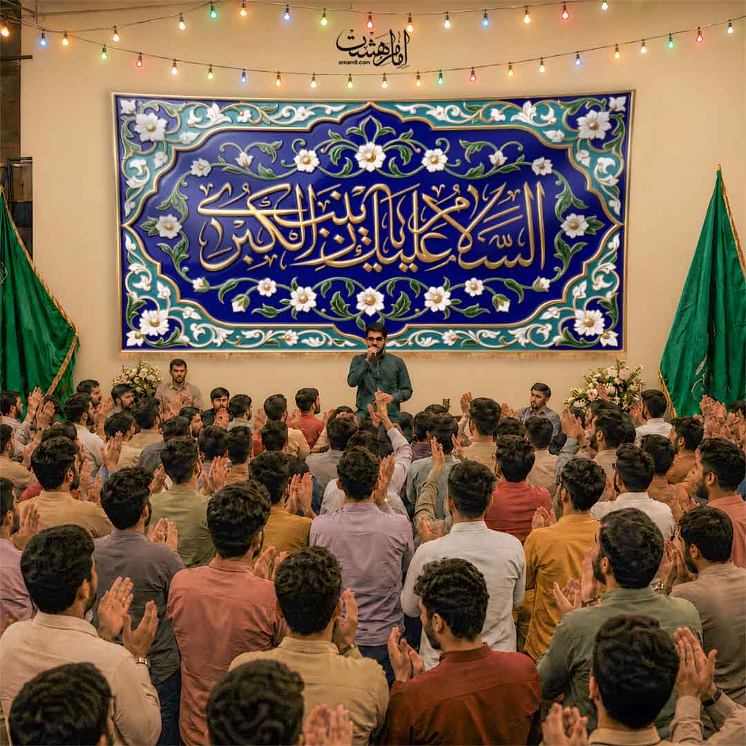 کتیبه پشت منبری حضرت زینب کبری (س)  طرح "آستان فیروزه"