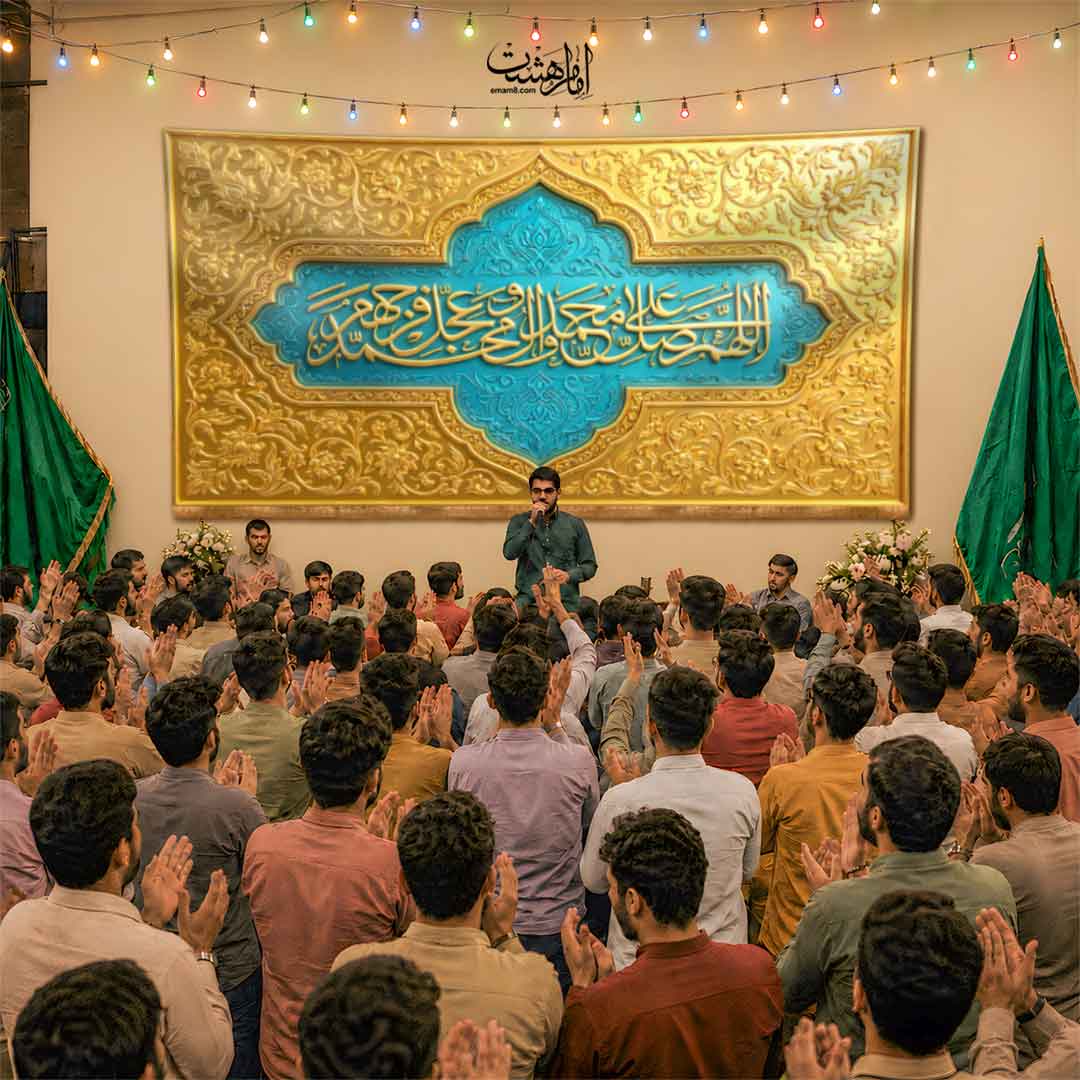 کتیبه پشت منبری حضرت زینب کبری (س)  طرح "مشکاتِ زرین"