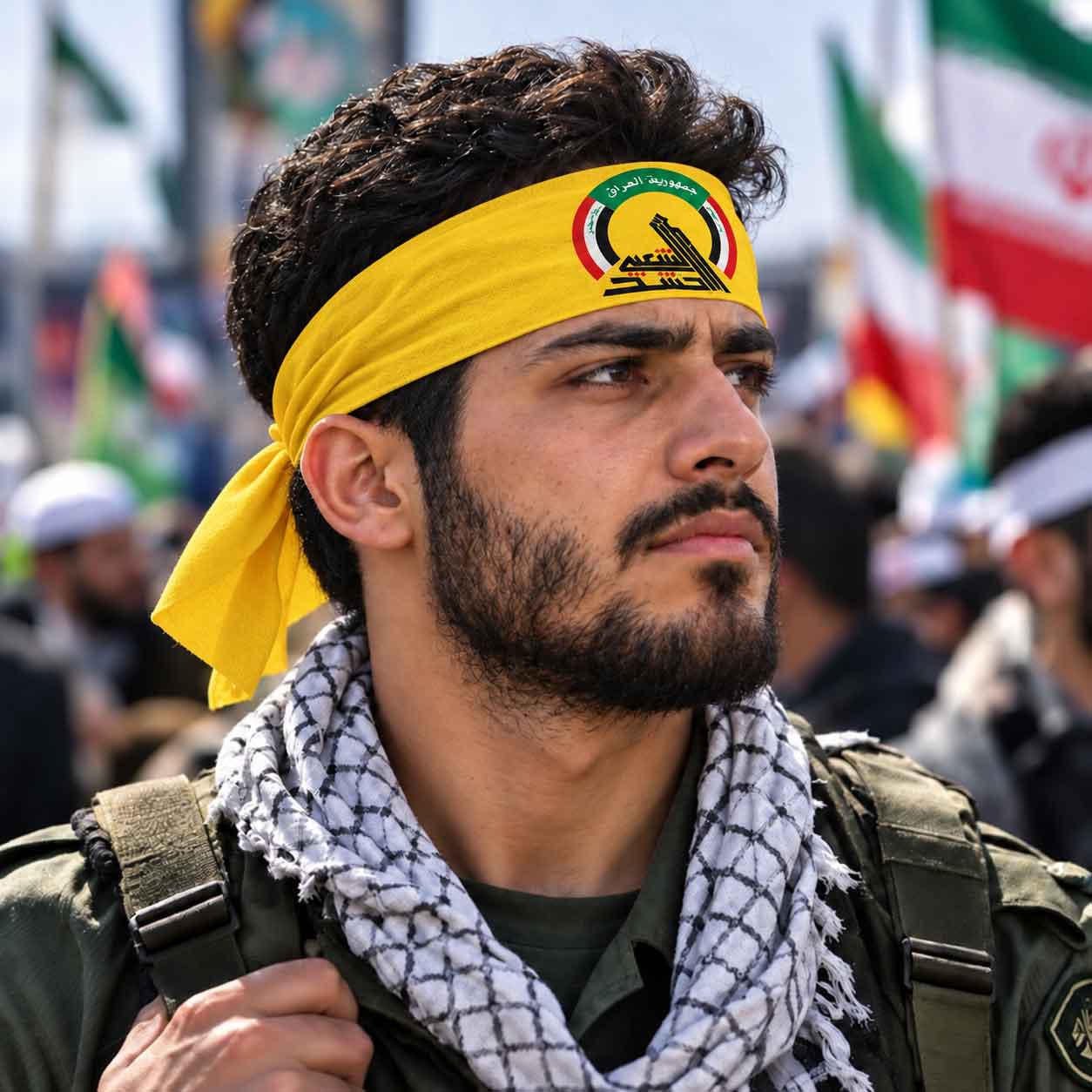 سربند پرچم حشد الشعبی عراق