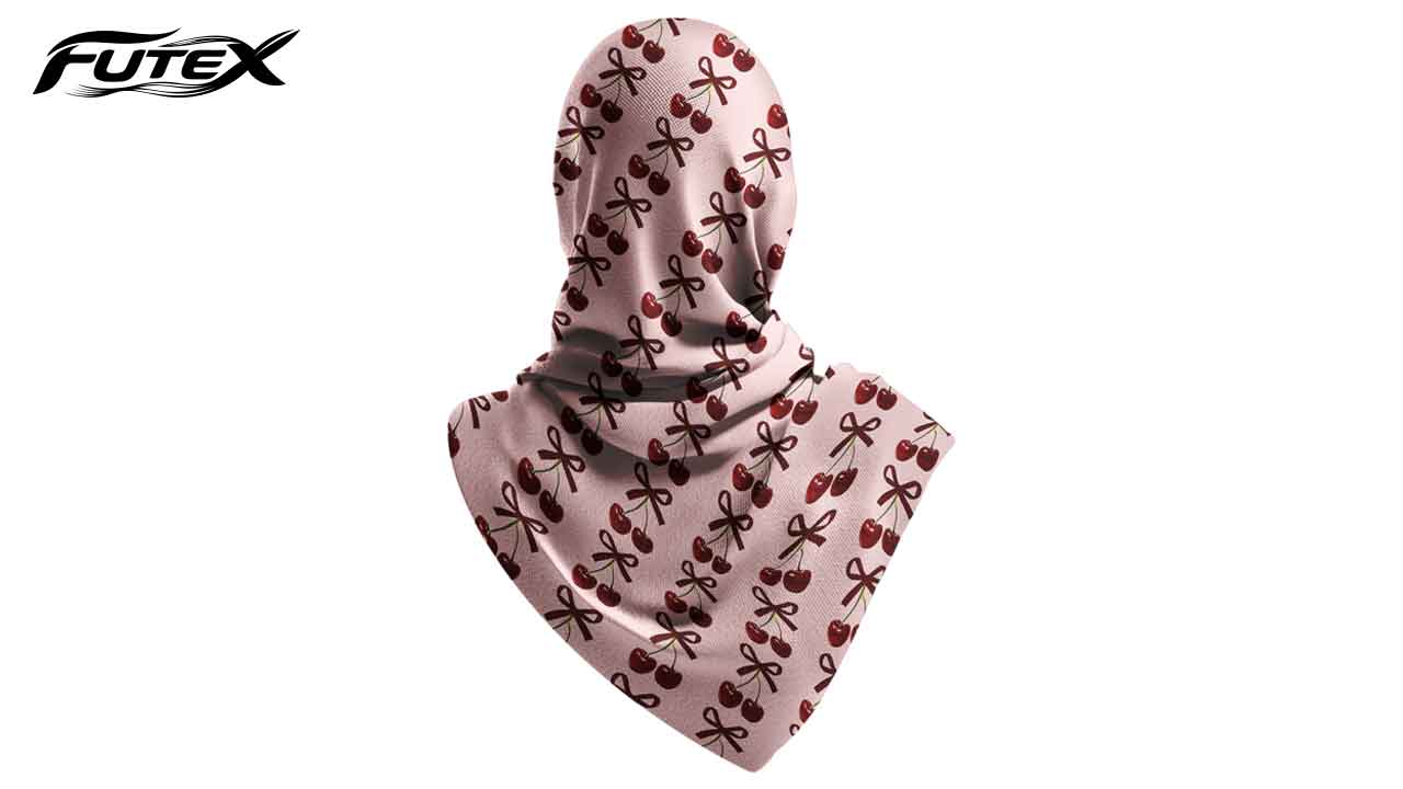 روسری نخی  طرح پاپیون گیلاسی