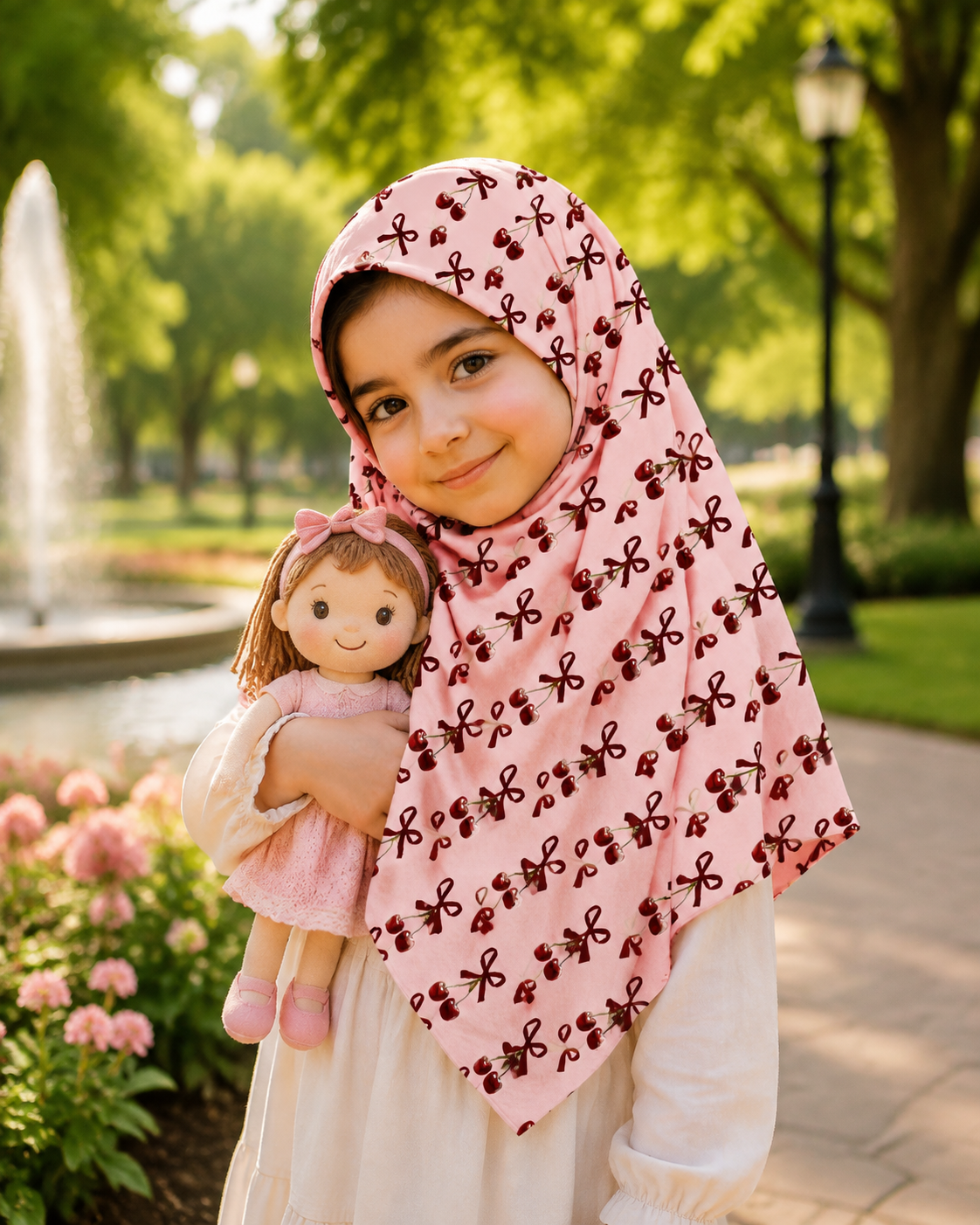 روسری نخی  طرح پاپیون گیلاسی