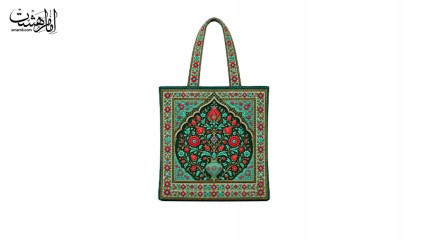 کیف پارچه ایی طرح "باغ فیروزه" کد 34061